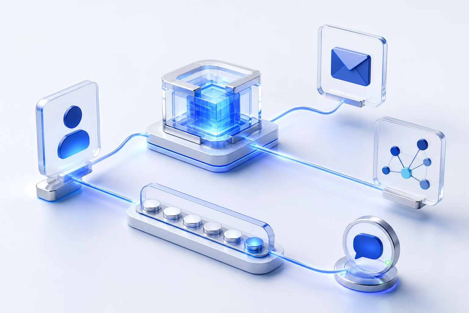 SynPulse workflow showing research and outreach moving through the product